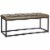 SAFAVIEH Reynolds Bench Tan / Black Perspective: top