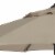 SAFAVIEH Outdoor Collection Ortega 9-Foot Tilt Crank Umbrella Beige Perspective: top