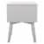 SAFAVIEH Lyla Mid-Century Retro Silver Cap Nightstand Grey / Silver Perspective: top