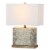 SAFAVIEH Delia Table Lamp | Creme | Perspective: top