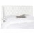 SAFAVIEH London Tufted Winged Headboard Flat Nail Head White Full Perspective: top