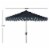 SAFAVIEH Outdoor Collection Elegant Valance 9-Foot Tilt Umbrella Navy / White Perspective: top