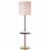 SAFAVIEH Janell Floor Lamp | Black / Gold | Perspective: top