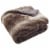Safavieh Faux Luxe Brick Throw - Chocolate Perspective: top