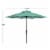 SAFAVIEH Outdoor Collection Athens Inside Out Striped 9-Foot Umbrella Dark Green/White Perspective: top