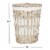 Safavieh Maggy White Rattan Laundry Basket Perspective: top
