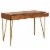 SAFAVIEH Pine 2-Drawer Desk Natural Perspective: top