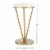 SAFAVIEH Theia Accent Table White / Gold Perspective: top