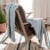Safavieh Liliana Knit Throw - Dull Blue Perspective: top