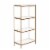 Safavieh ETG3200A Daniella 4 Tier Etagere, White & Brass Perspective: top