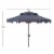 SAFAVIEH Outdoor Collection Zimmerman 9-Foot Market Umbrella Navy/White Perspective: top