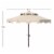 SAFAVIEH Outdoor Collection Zimmerman 9-Foot Market Umbrella Beige/White Perspective: top