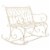SAFAVIEH Outdoor Collection Ressi Rock Bench Pearl White Perspective: top