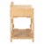 SAFAVIEH Bea 1-Drawer 1 Shelf Nightstand Natural Perspective: top