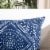 Valenti Pillow 12" x 36" in Blue Perspective: top
