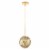 SAFAVIEH Relma 9 Inch Pendant | Brass | Perspective: top