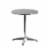 Flash Furniture Aluminum Table with 2 Slat-Back Chairs Aluminum (TLH24RD017BCHR2) Perspective: top