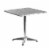 Flash Furniture TLH - ALUM - 28SQ - 017BCHR2 - GG 27.5 in. Square Aluminum Indoor - Outdoor T Perspective: top