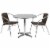 Flash Furniture TLH - ALUM - 32RD - 020CHR2 - GG 31.5 in. Round Aluminum Indoor - Outdoor Tab Perspective: top