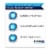 Flash Furniture ET-CT002-1-CB-GG 31.5 in. Square Crystal Teal-Blue Metal Indoor & Outdoor Tab Perspective: top