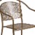 Flash Furniture Gold Indoor-Outdoor Steel Patio Arm Chair with Round Back CO3GD Perspective: top