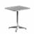 Flash Furniture 23.5Sq Aluminum Table Set-2 Ch In Black Perspective: top