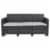 Flash Furniture Wicker Patio Sofa in Dark Gray Perspective: top