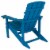 Flash Furniture Charlestown All-Weather Poly Resin Wood Adirondack Chair in Blue (JJC14501BLU Perspective: top