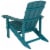 Flash Furniture Charlestown All-Weather Poly Resin Wood Adirondack Chair in Sea Foam Perspective: top