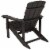 Flash Furniture Charlestown All-Weather Poly Resin Wood Adirondack Chair in Slate Gray Perspective: top