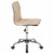 Flash Furniture Low Back Armless Ribbed Swivel Task Chair Tan DS512BTAN Perspective: top