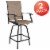 Flash Furniture 30 inch Patio Bar Stool Brown 2-Pieces 2ETSWVLPTO30 Perspective: top