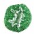 Wrapables Trendy Satin Shower Cap, Green Glitter Perspective: top