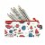 Wrapables Trendy Food Pencil Case and Stationery Pouches (Set of 3), Watermelon Perspective: top