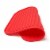 Wrapables Multi-use Durable Flexible Non-Slip Insulated Silicone Mat (Set of 2), Red Perspective: top