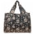 Wrapables Large Nylon Reusable Shopping Bags (Set of 3), Bright Floral Perspective: top