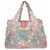 Wrapables Large Nylon Reusable Shopping Bags (Set of 3), Floral Brights Perspective: top