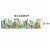 Wrapables Glitter Washi Masking Tape, Cactus & Flamingos / 30mm x 5M Perspective: top