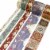 Wrapables Decorative Gold Foil Washi Tape and Sticker Set (10 Rolls & 10 Sheets), Burgundy Perspective: top