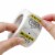 Wrapables 1.5  Yellow Extreme Happiness Warning Small Business Thank You Stickers Roll 500pcs Perspective: top