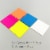 Wrapables Multi-Color Waterproof Transparent Sticky Notes for Home, School, Office (Set of 5) Perspective: top
