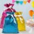 Wrapables Aluminum Foil Hologram Drawstring Gift Bags for Gift Wrap, Parties (Set of 10) Perspective: top