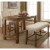 Furniture of America Sinuata Wood Padded Counter Height Bench in Natural Tone Perspective: top