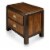 FOA Delia 2pc Walnut Transitional Wood Panel Bedroom Set - Full + Nightstand Perspective: top