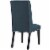 Baron Fabric Dining Chair - Azure Perspective: top