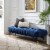 Adept Upholstered Velvet Bench - Midnight Blue Perspective: top