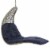 Landscape Hanging Chaise Lounge Outdoor Patio Swing Chair - Light Gray Navy Perspective: top