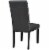 Parcel Dining Side Chair Vinyl Set of 2 - Black Perspective: top