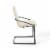 Pitch Upholstered Fabric Dining Armchair Black Beige Perspective: top