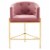 Savour Tufted Counter Stool Dusty Rose Perspective: top
